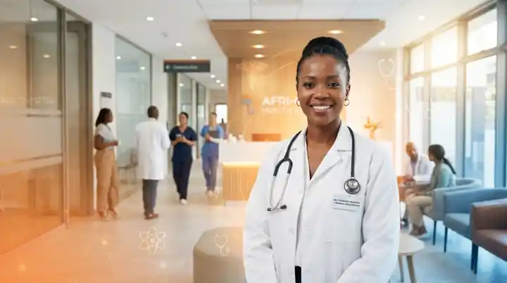 Medical practitioner in a modern clinic supporting the free male circumcision programme